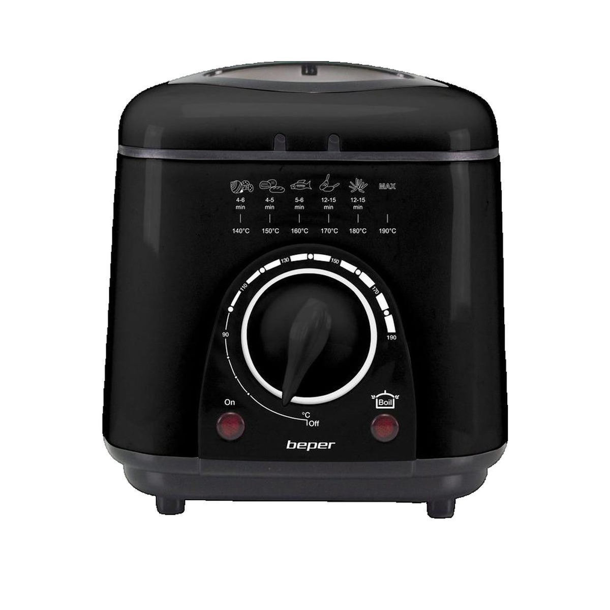 BEPER Friteuse Beper P101FRI100 capacité 1 litre noire