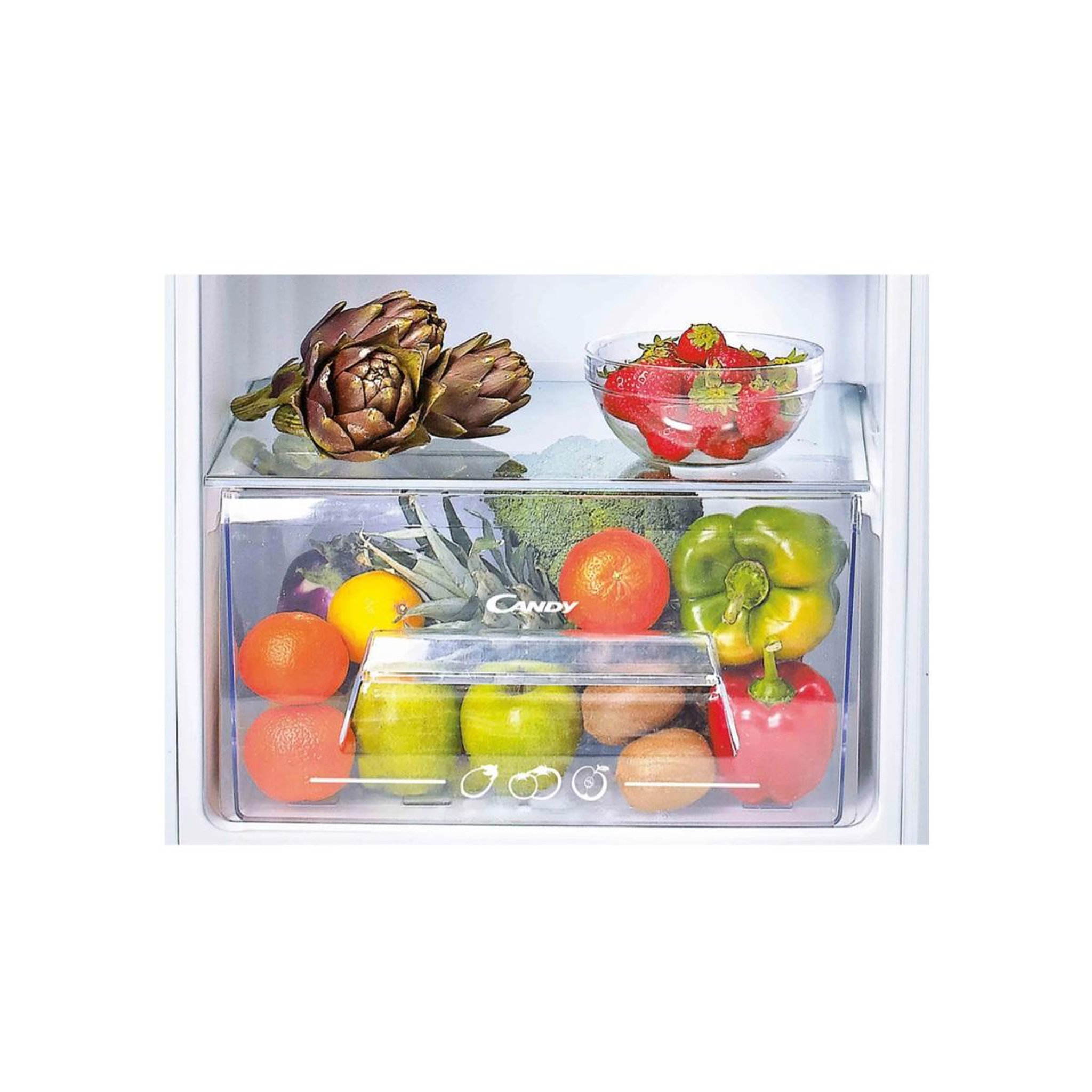 Voir la diapositive 4 : Candy Refrigerateur integrable 1 porte 122cm - cil220ee/ncm