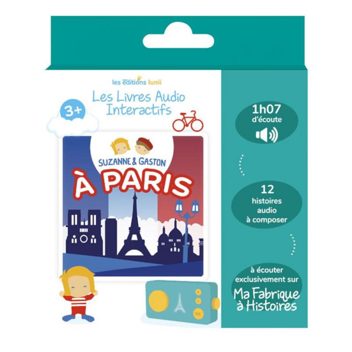 Lunii Coffret livre audio Lunii Suzanne et Gaston à Paris
