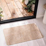 Voir la diapositive 4 : Paris Prix Tapis Déco Imprimé  Modul  45x75cm Naturel & Blanc