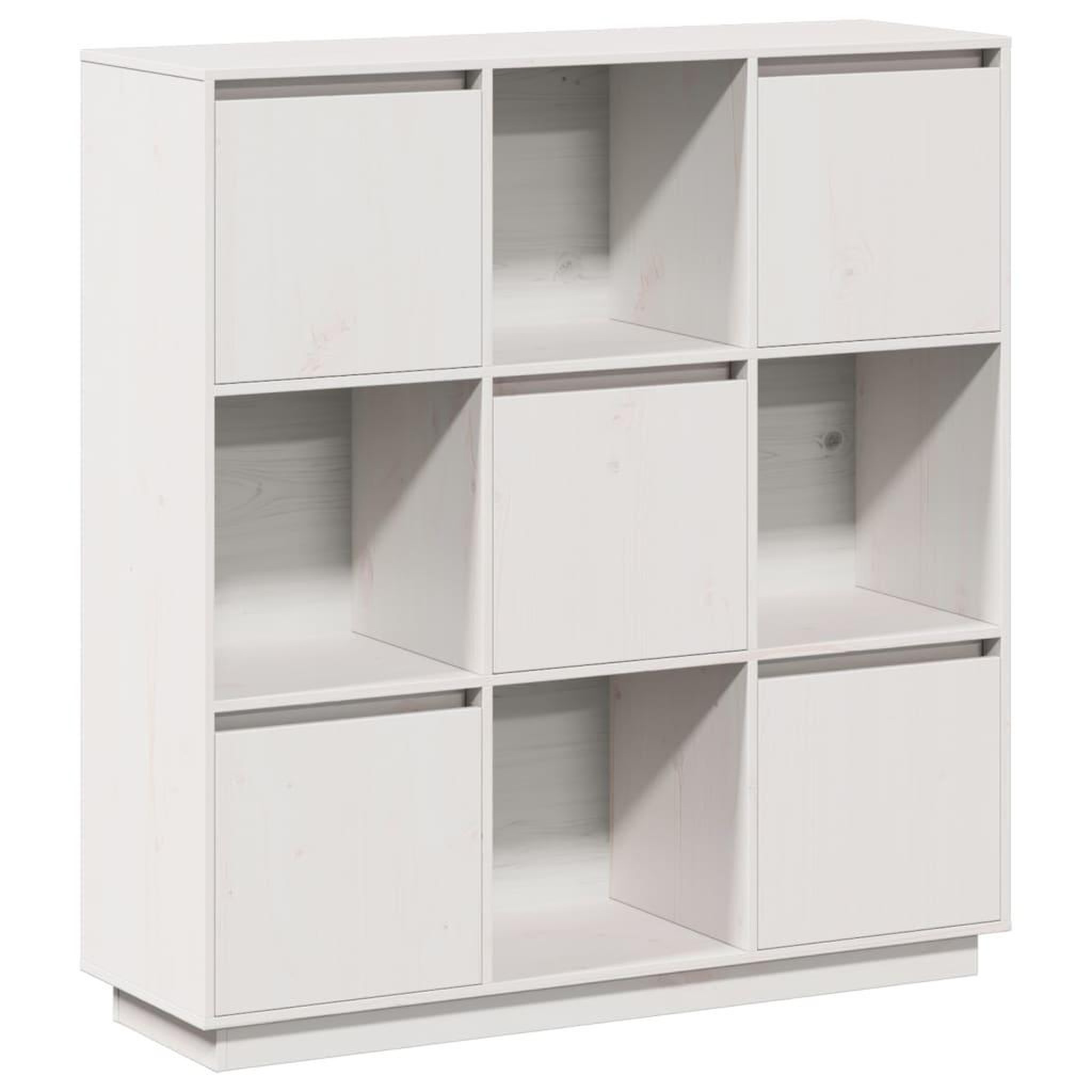 Voir la diapositive 2 : VIDAXL Buffet Blanc 110,5x35x117 cm Bois massif de pin