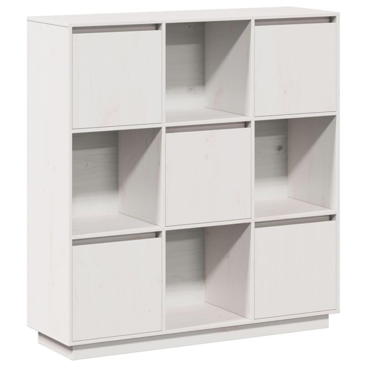 VIDAXL Buffet Blanc 110,5x35x117 cm Bois massif de pin