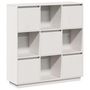 Voir la diapositive 2 : VIDAXL Buffet Blanc 110,5x35x117 cm Bois massif de pin