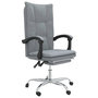 Voir la diapositive 2 : VIDAXL Fauteuil inclinable de bureau Gris clair Tissu