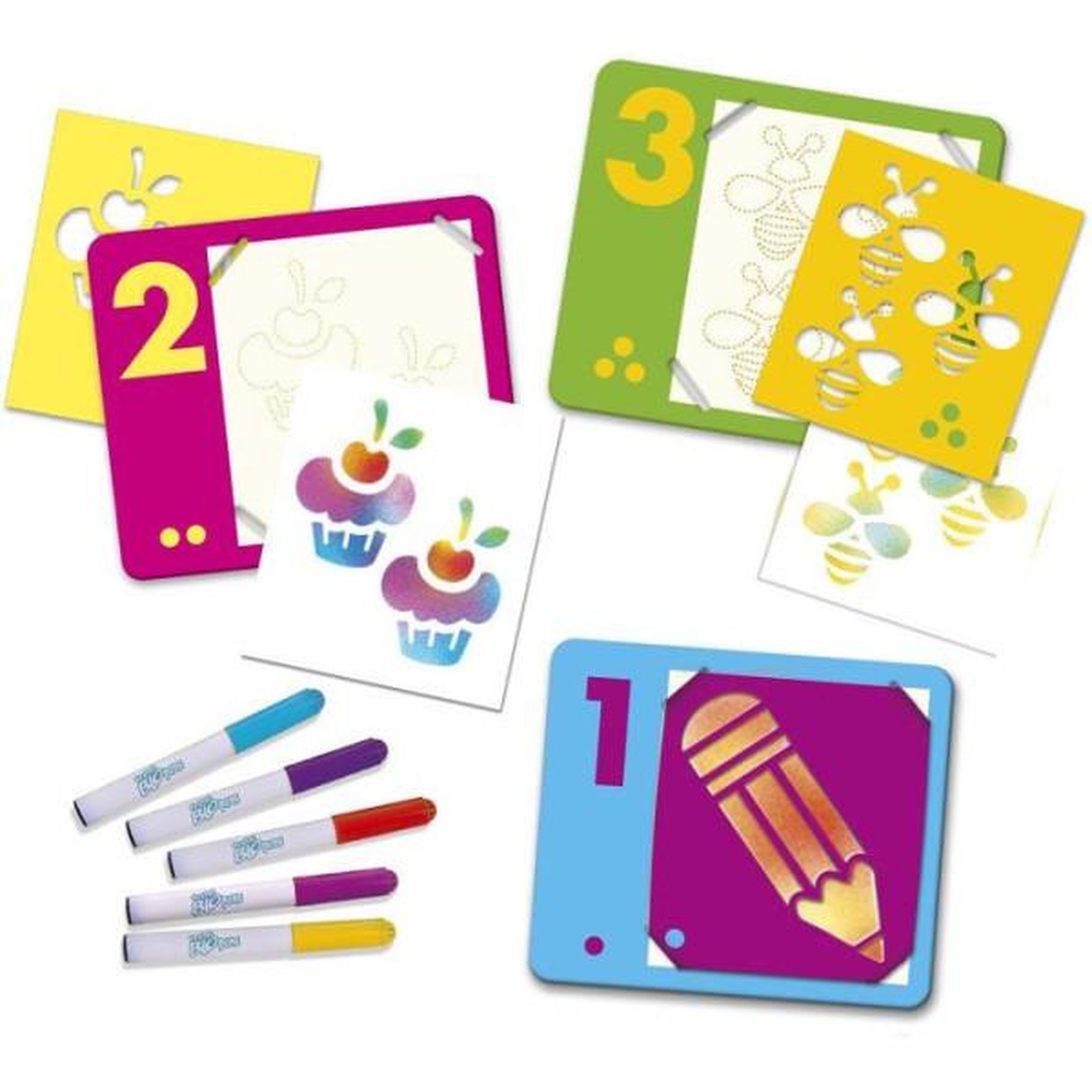 Voir la diapositive 3 : LANSAY Loisir créatif - LANSAY - MY FIRST BLOPENS - jeu de coloriage - J'APPRENDS LES CHIFFRES - Des 3 ans