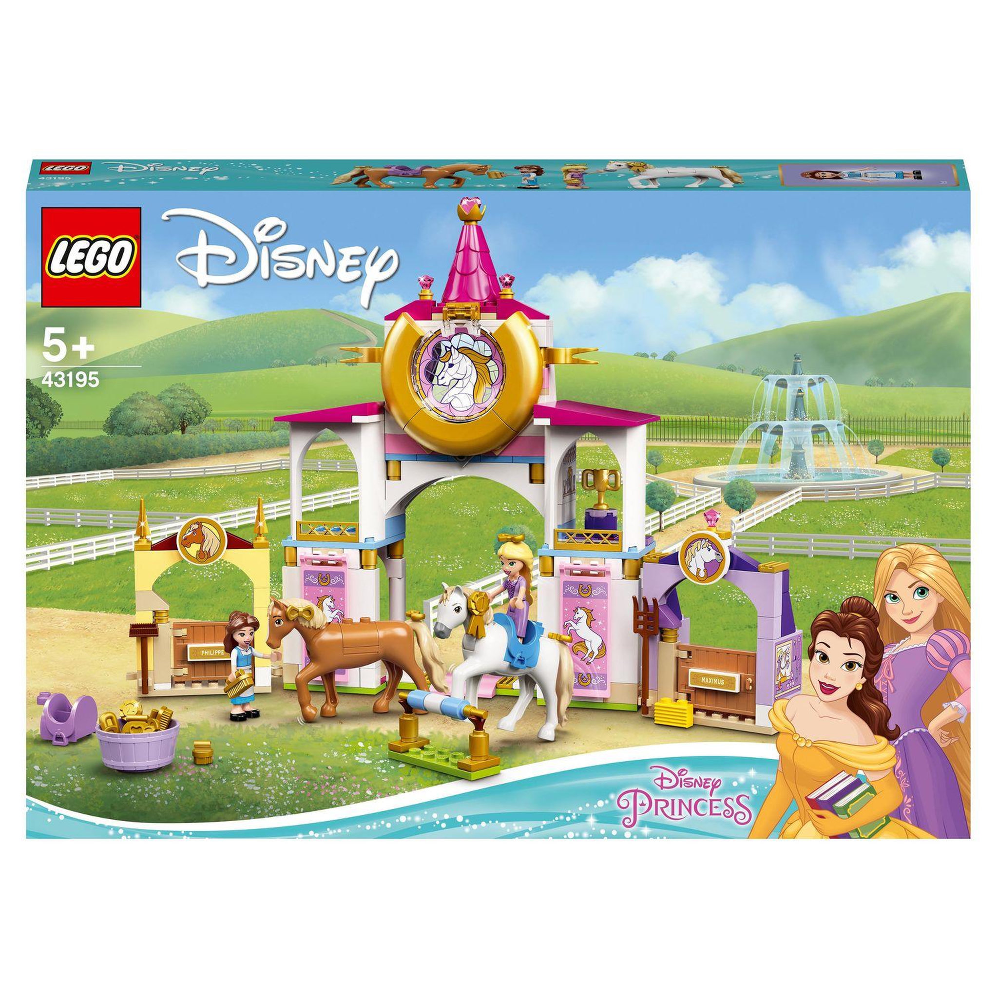 Voir la diapositive 1 : LEGO Disney 43195 Les Écuries Royales de Belle et Raiponce, Jouet de construction