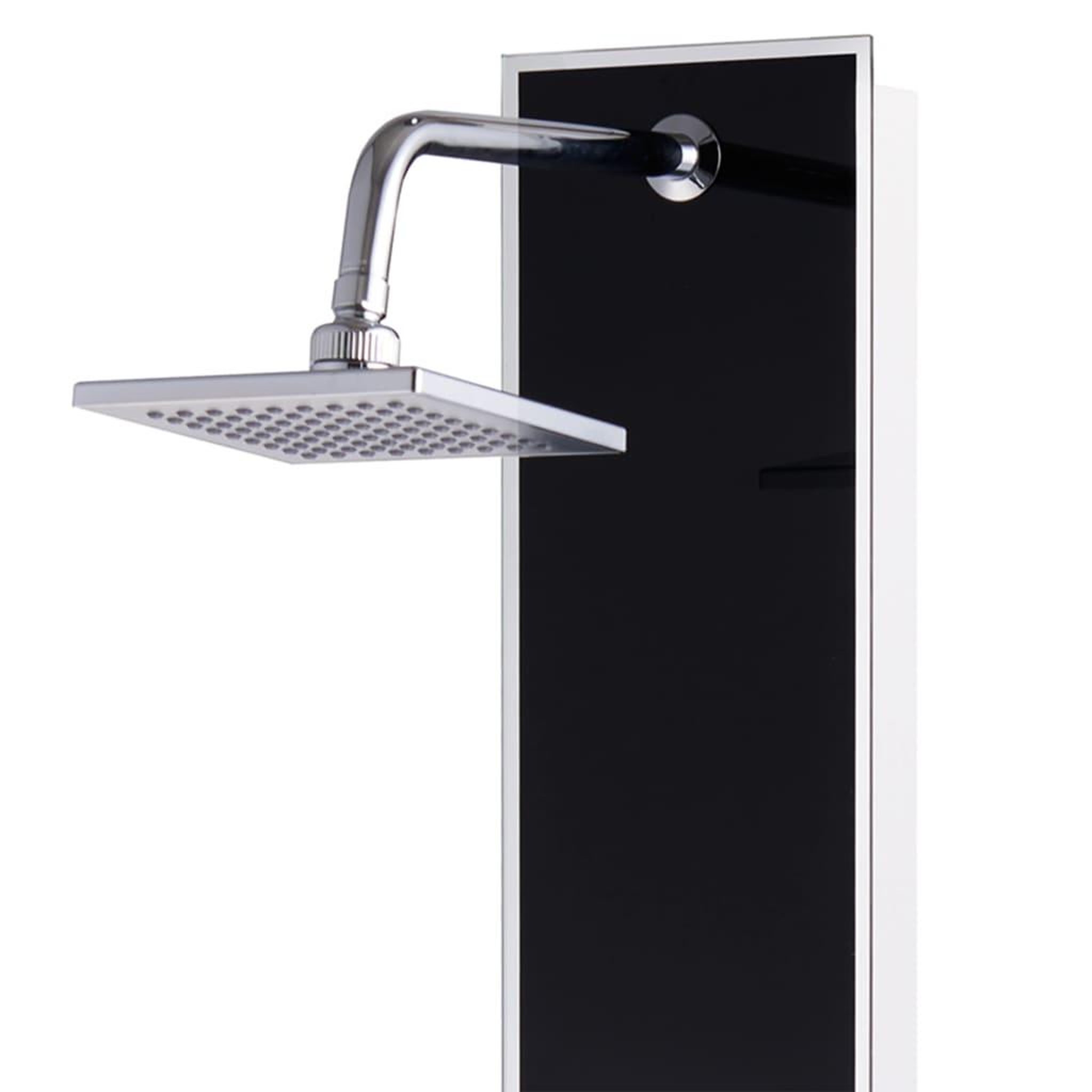 Voir la diapositive 3 : VIDAXL Panneau de douche Verre 18 x 42,1 x 120 cm Noir