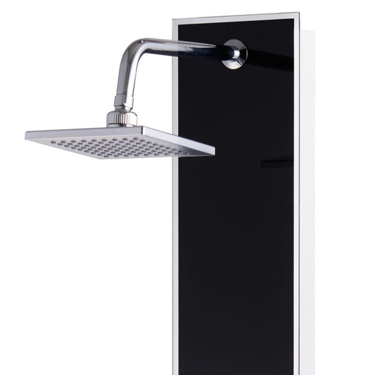 VIDAXL Panneau de douche Verre 18 x 42,1 x 120 cm Noir