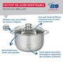 Voir la diapositive 3 : ELO Faitout haut 20 cm en acier inoxydable sans PFAS Elo Brillant