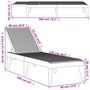 Voir la diapositive 6 : VIDAXL Chaise longue gris 186x60x29 cm PP