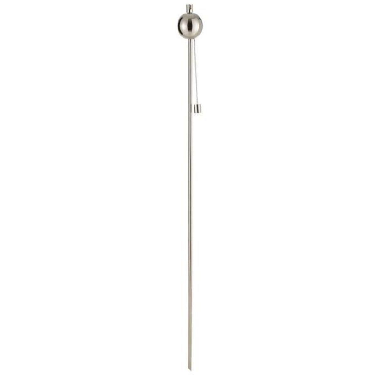 Paris Prix Torche de Jardin Design  Boule  150cm Argent