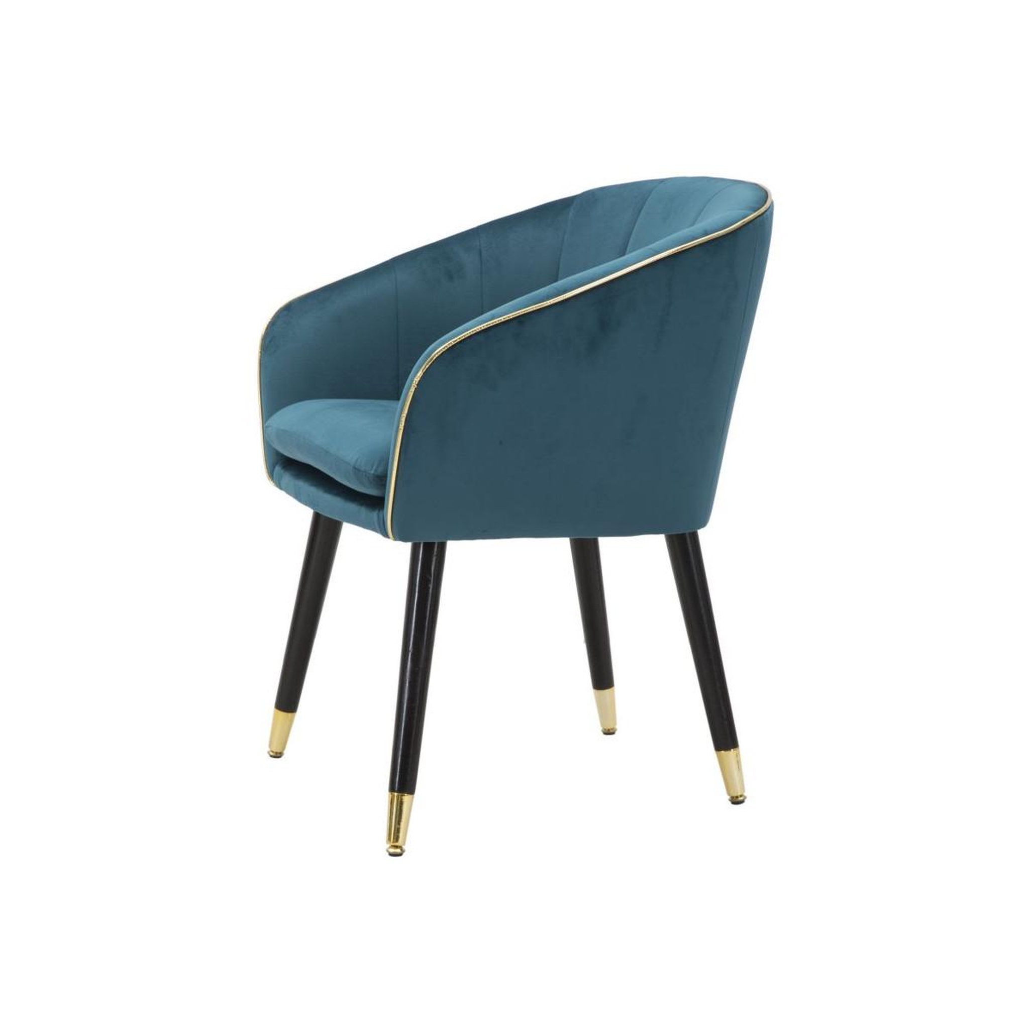 Voir la diapositive 3 : Paris Prix Fauteuil Design en Tissu  Paris  78cm Bleu