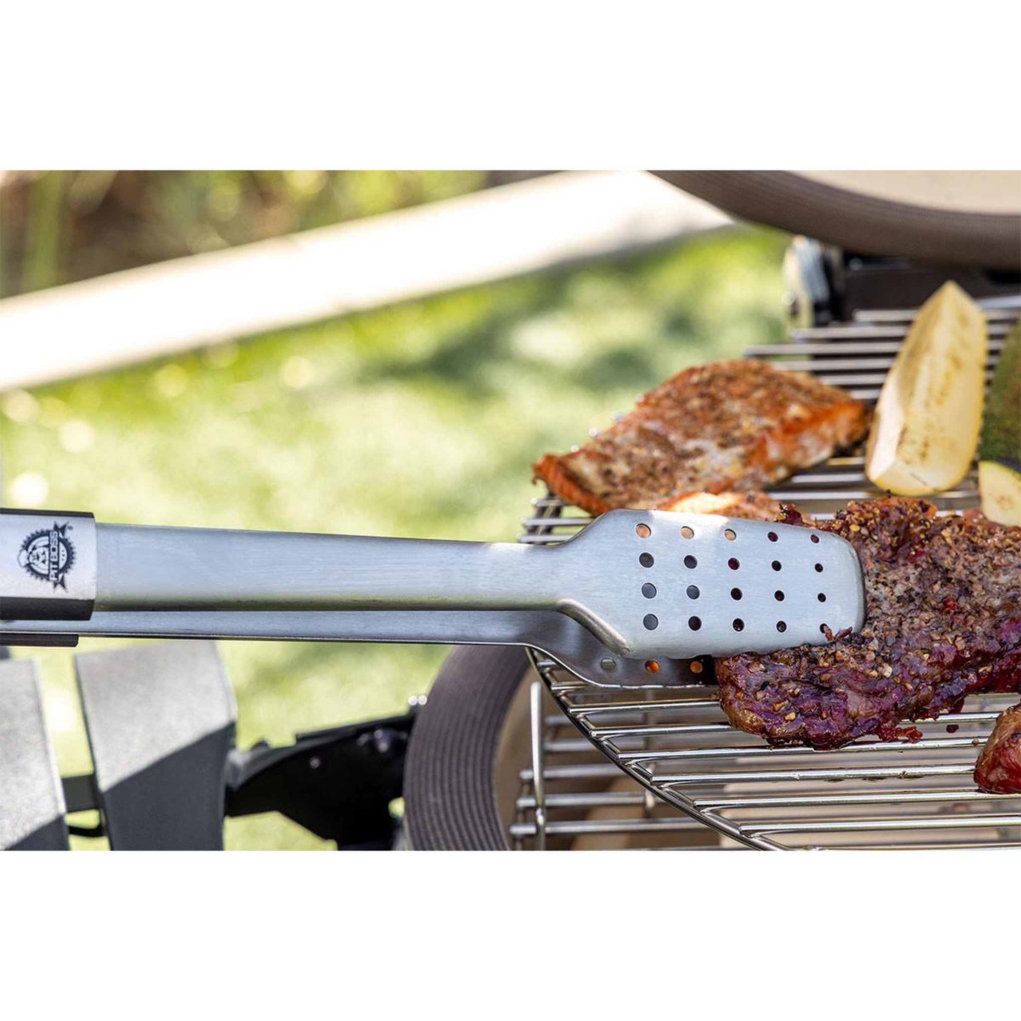 Voir la diapositive 6 : INTEC Barbecue à charbon de bois kamado céramique vert - 2 zones de cuisson grill & fumoir ø56cm - barbecue mobile + 2 tablettes intec
