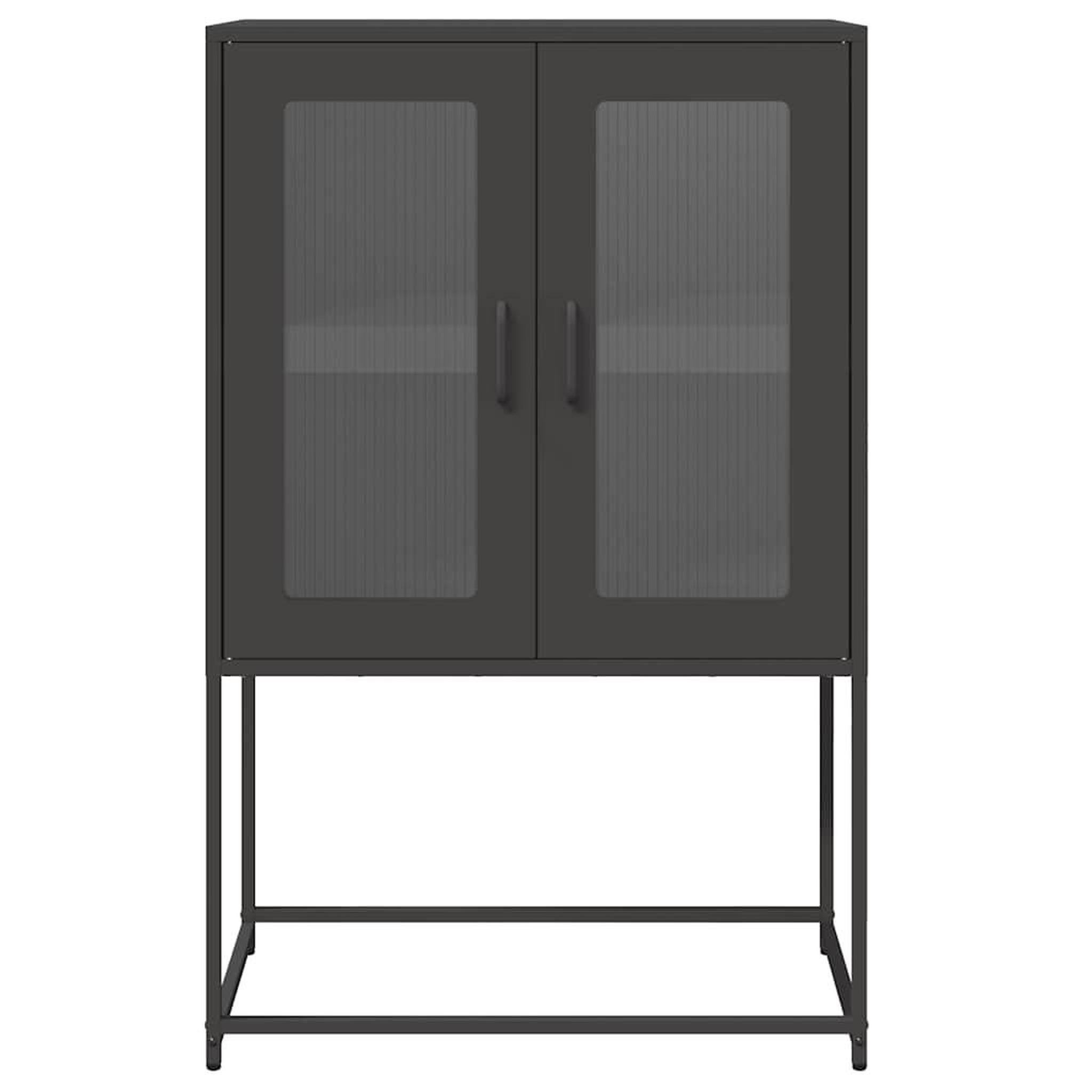 Voir la diapositive 5 : VIDAXL Buffet haut noir 68x39x107 cm acier
