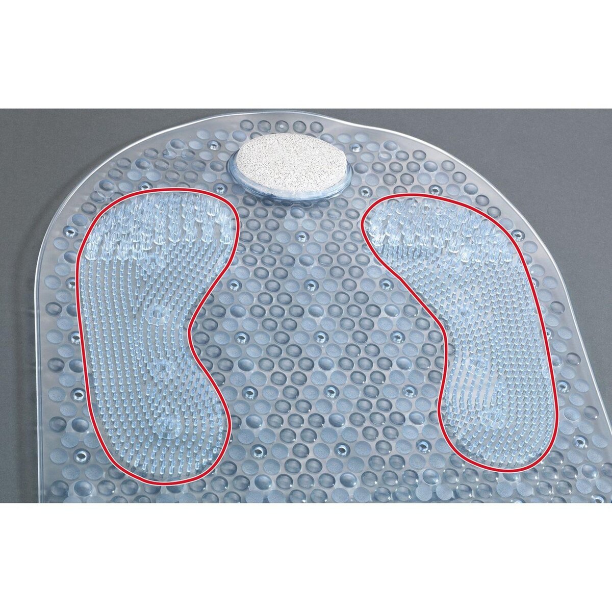 Wenko Tapis de baignoire soin des pieds Oly - L. 80 x l. 40 cm - Blanc