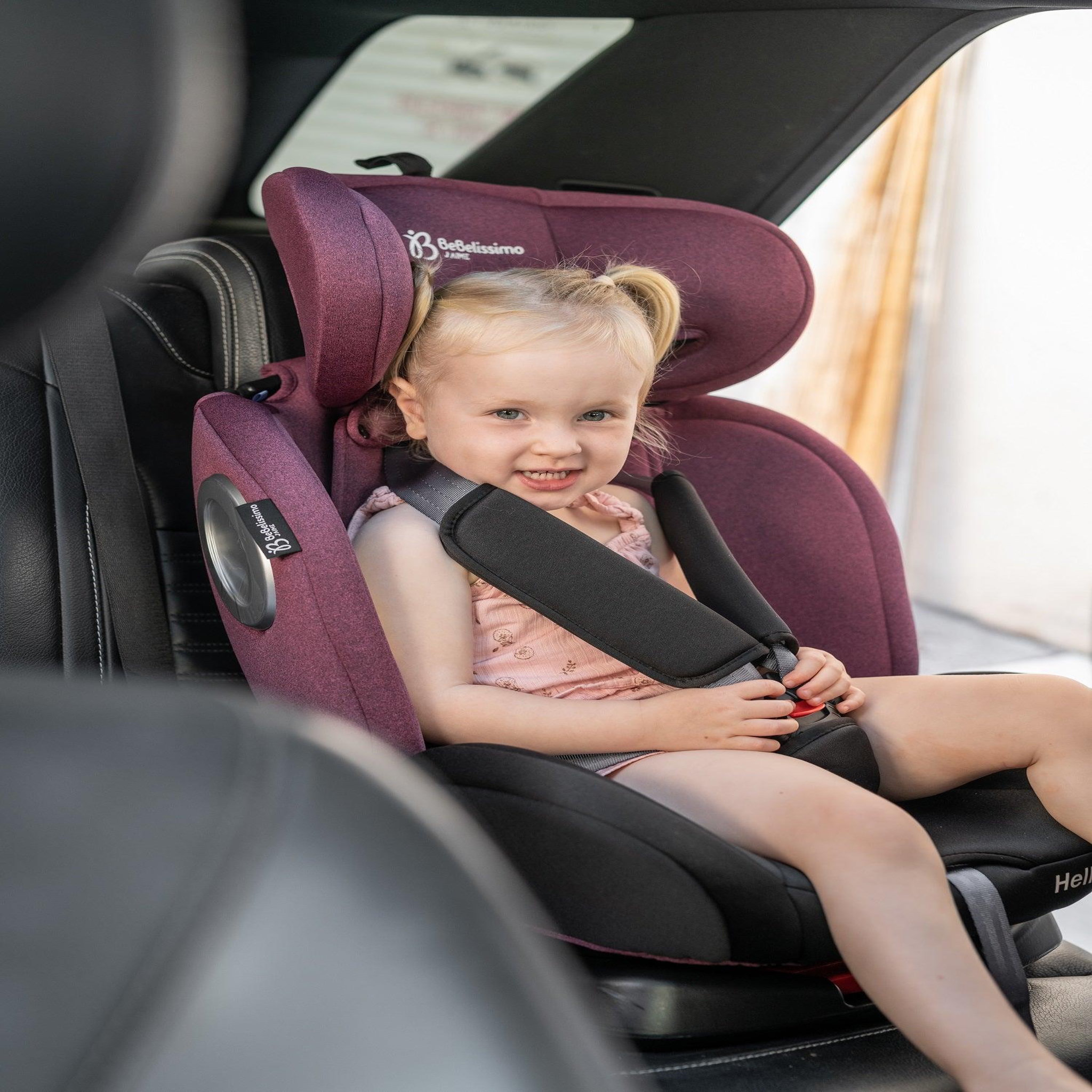 Voir la diapositive 3 : BEBELISSIMO Siège auto Isofix - pivotant 360 °- groupe 0+/1/2/3 - (0-36kg) - Hellios - bordeaux /noir