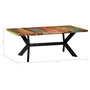 Voir la diapositive 5 : VIDAXL Table a manger 200x100x75 cm Bois de recuperation solide