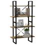 Voir la diapositive 4 : VIDAXL Bibliotheque a 4 niveaux 80x30x140 cm bois de pin massif