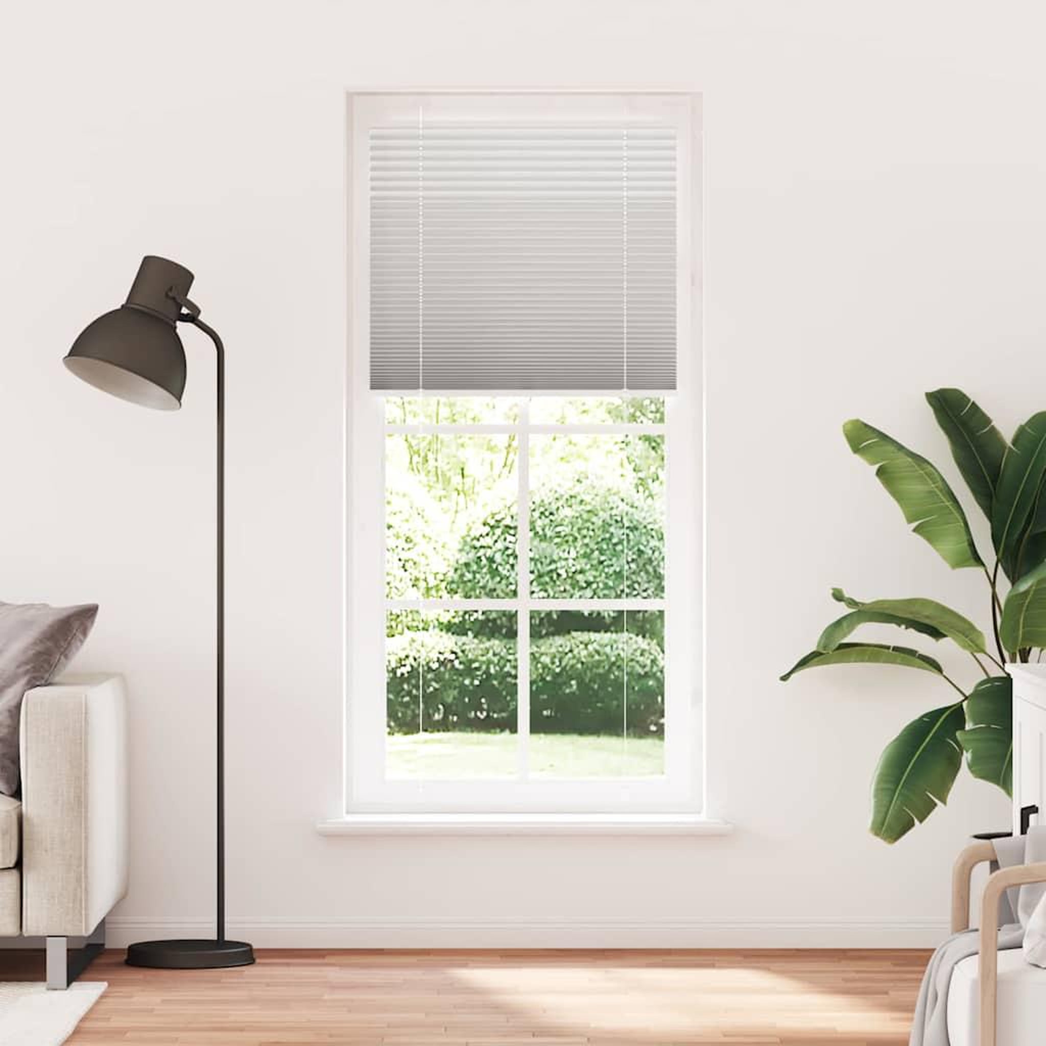 Voir la diapositive 2 : VIDAXL Store plisse gris clair 90x200 cm largeur du tissu 89,4 cm