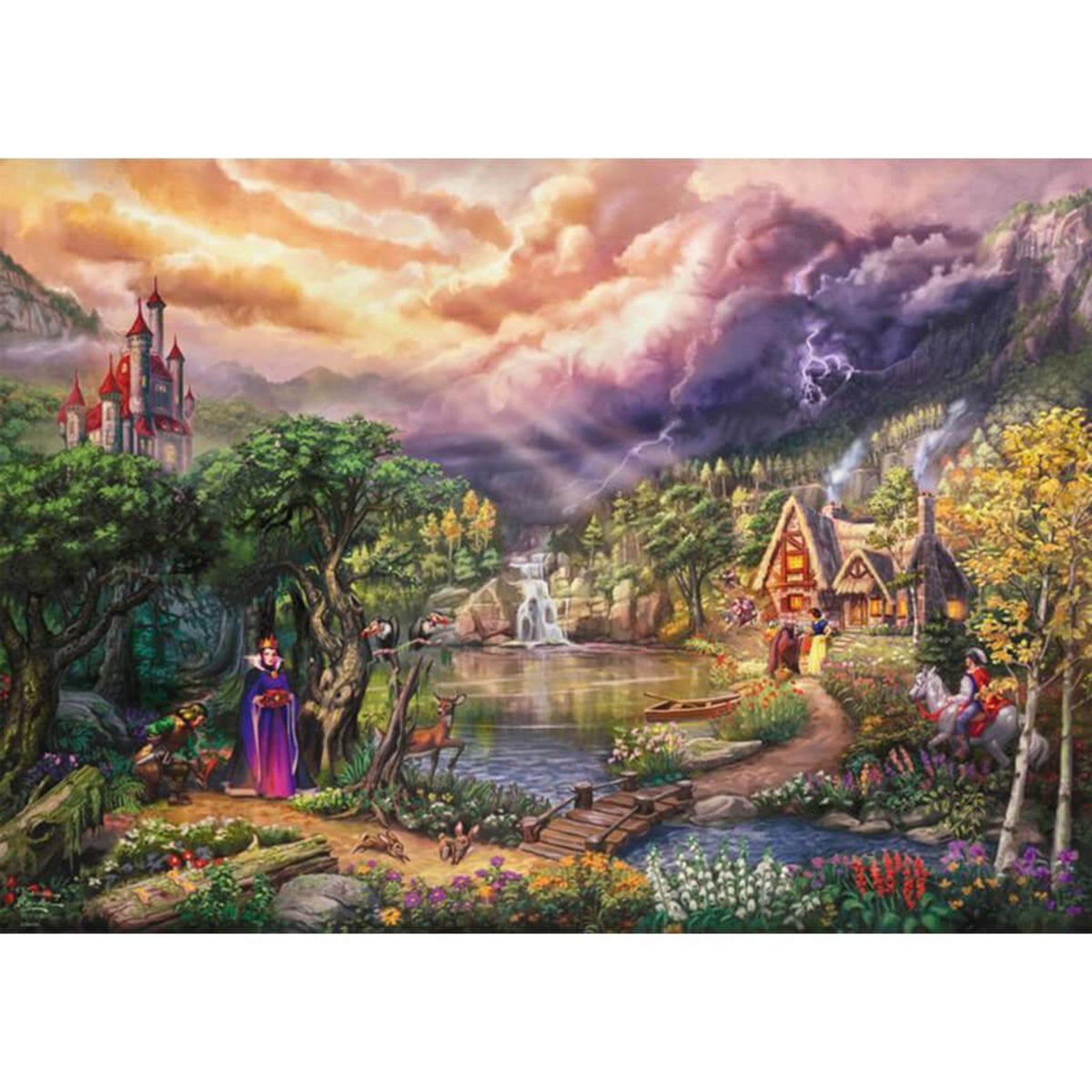 Schmidt Puzzle 1000 pièces : Disney : Blanche Neige et la Reine, Thomas Kinkade