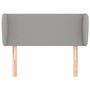 Voir la diapositive 3 : VIDAXL Tete de lit avec oreilles Gris clair 83x23x78/88 cm Tissu