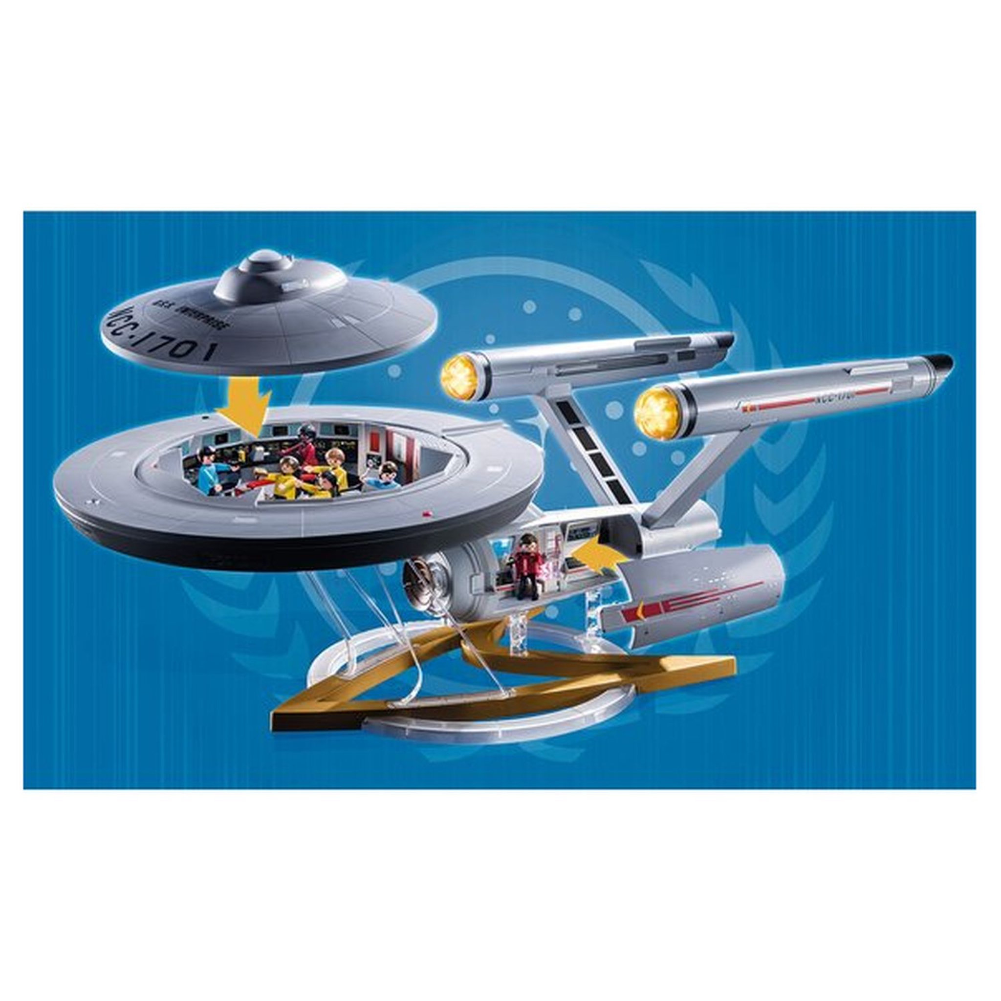 Voir la diapositive 2 : PLAYMOBIL Star Trek 70548 USS Enterprise NCC-1701