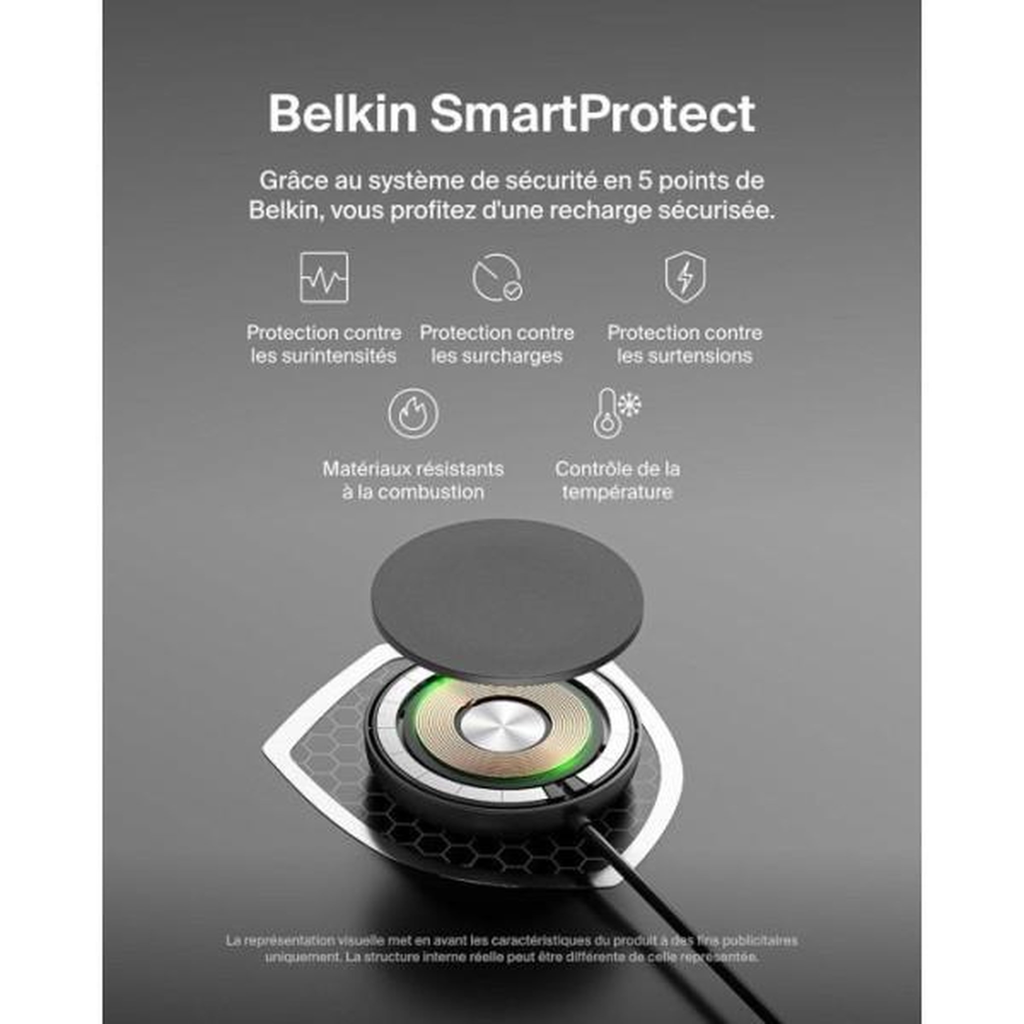 Belkin Pad de recharge - BELKIN - USB-C - 15 W - Noir