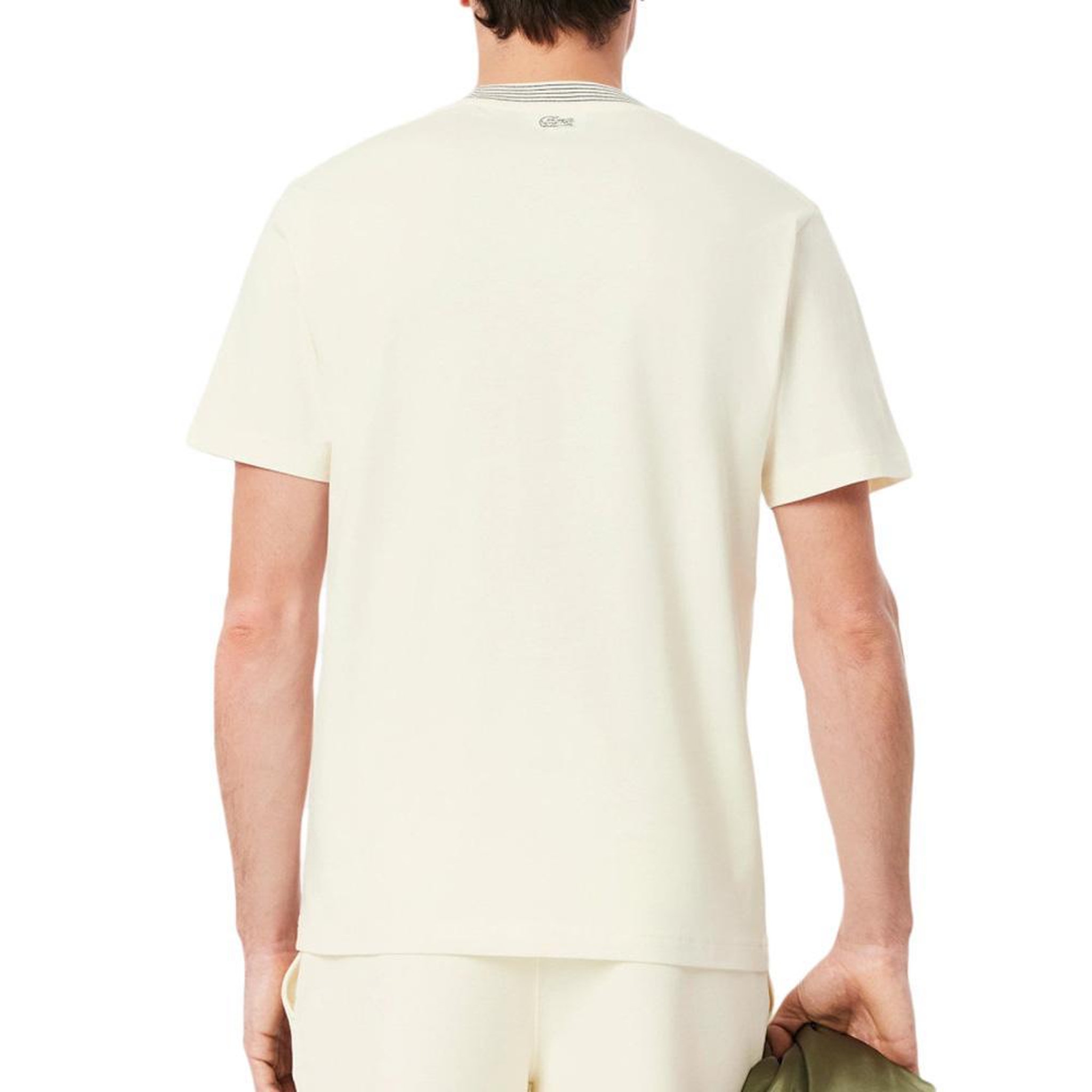 Voir la diapositive 2 : Lacoste T-Shirt Blanc Homme Lacoste TH0124