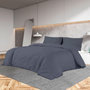 Voir la diapositive 1 : VIDAXL Ensemble de housse de couette Anthracite 200x200 cm Coton