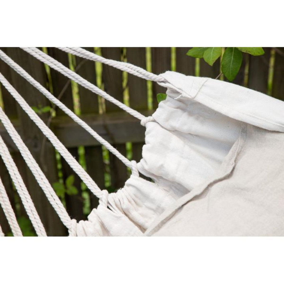 Paris Prix Hamac en Tissu  Hedvig  200cm Blanc Crème