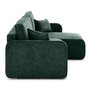 Voir la diapositive 5 : LISA DESIGN Apolline - canapé d'angle réversible 4 places convertible avec coffres en tissu moucheté