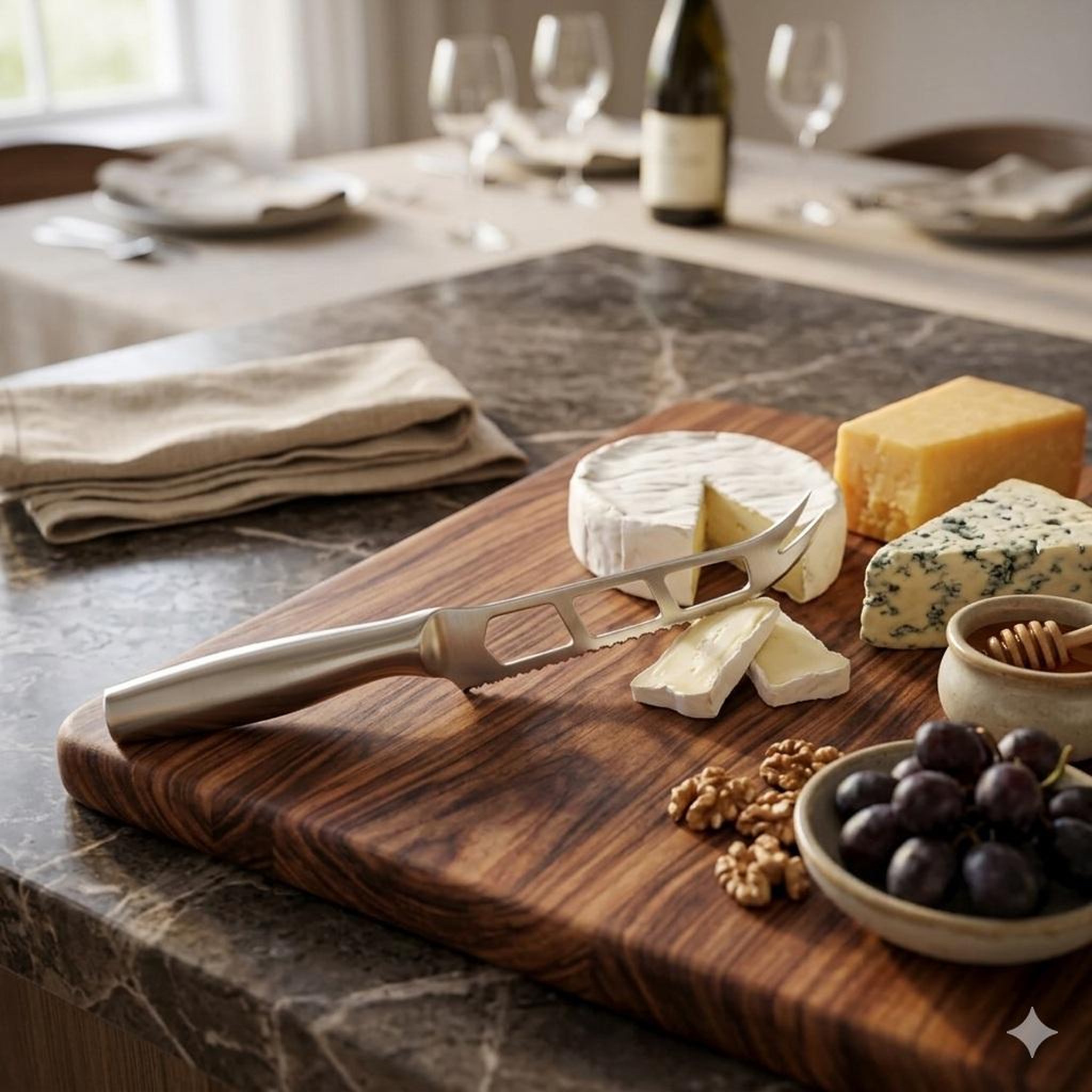 Voir la diapositive 2 : Eden Couteau a fromage grand luxe design et moderne