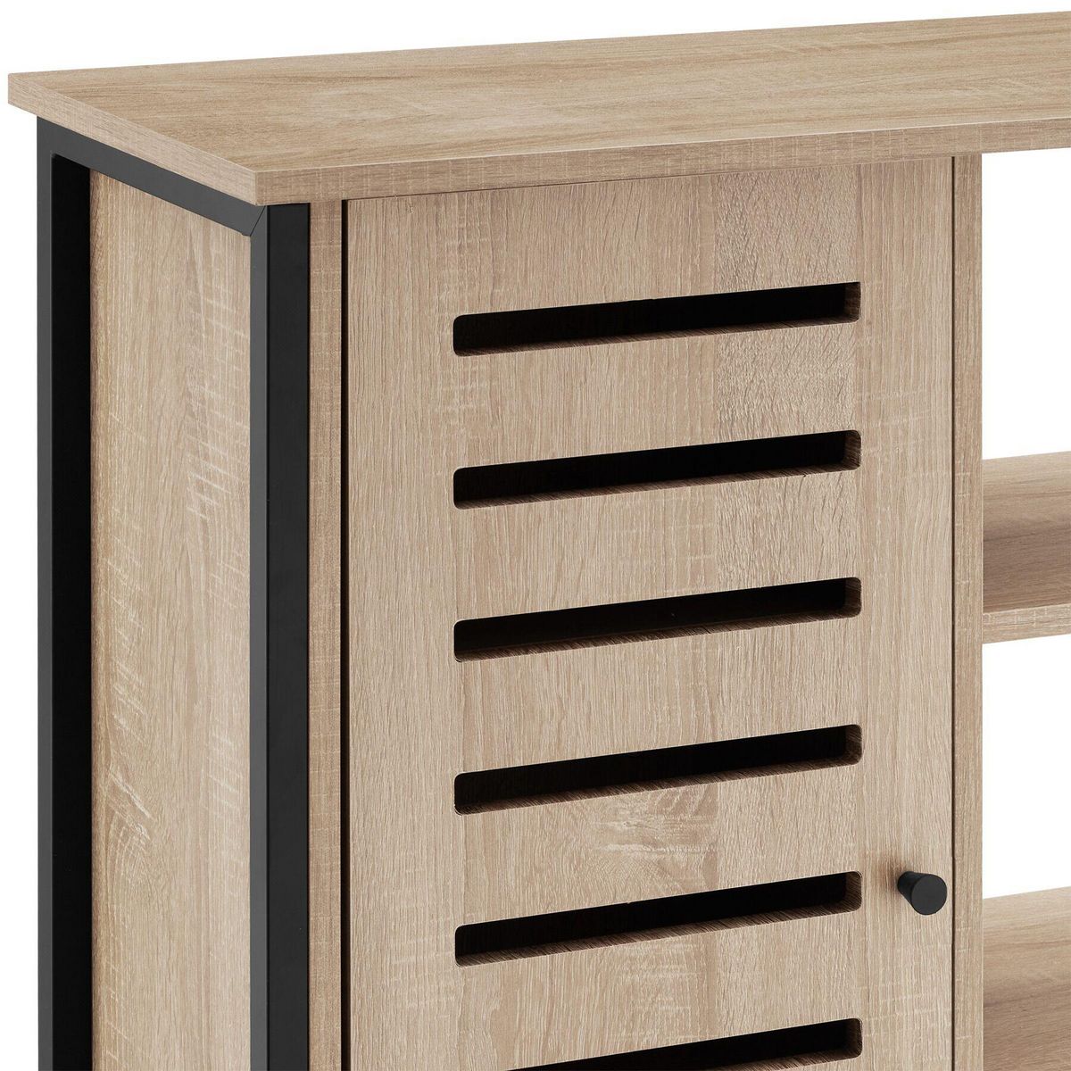 tectake Buffet style industriel Bois clair industriel, Chêne Sonoma