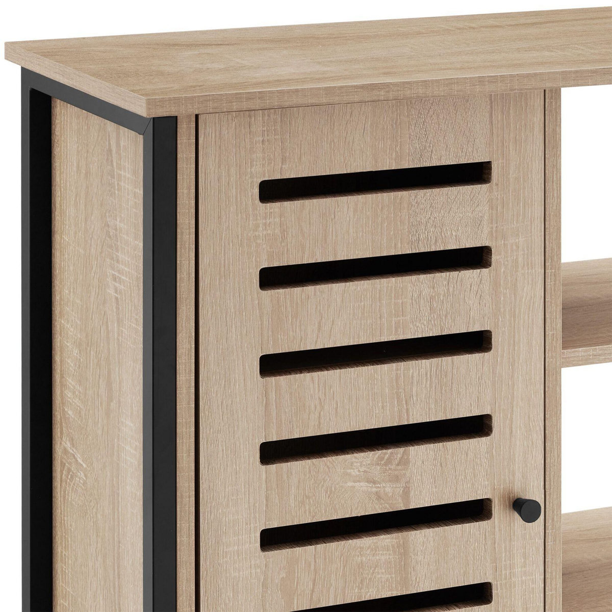 tectake Buffet style industriel Bois clair industriel, Chêne Sonoma