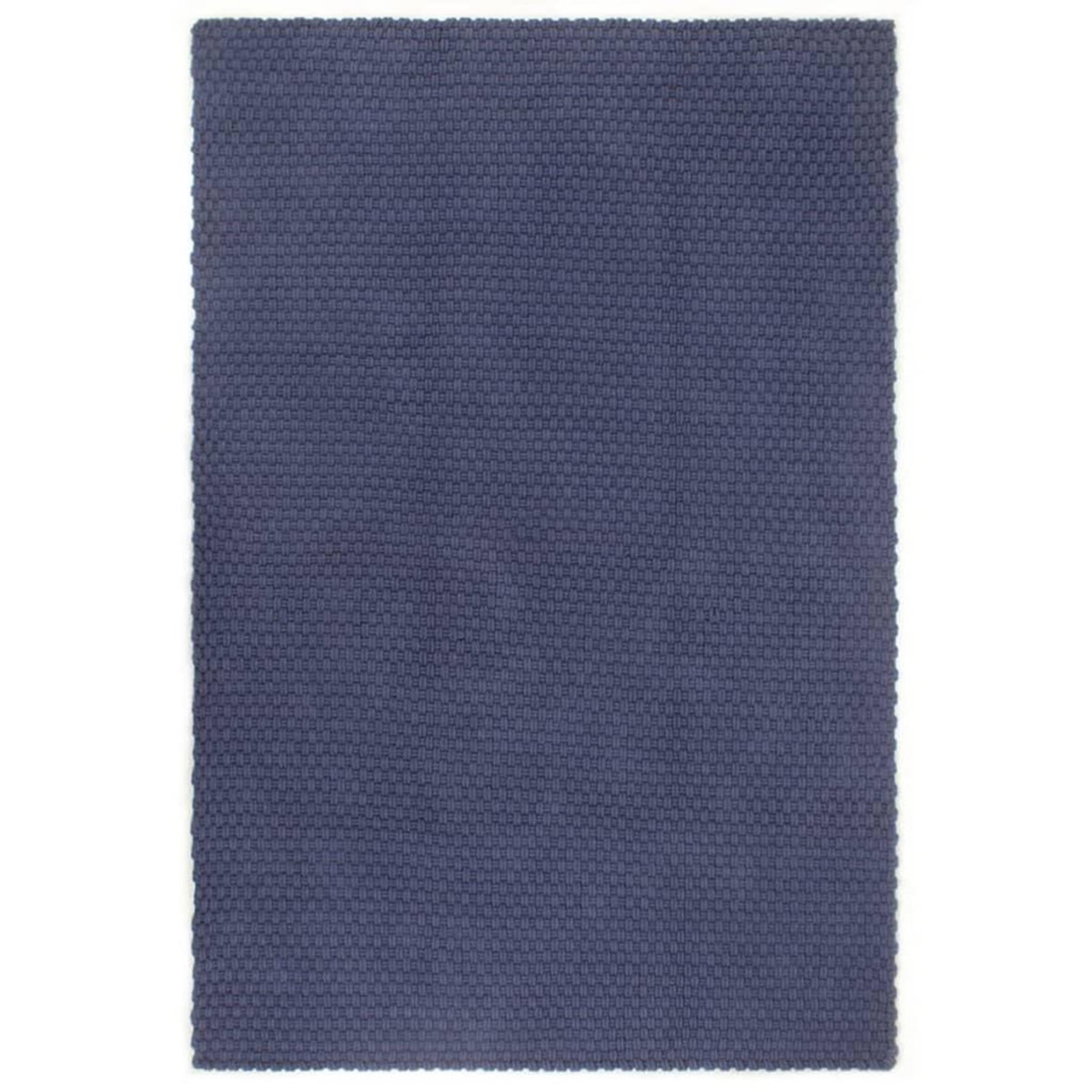 VIDAXL Tapis rectangulaire Bleu marine 120x180 cm Coton