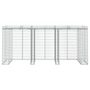 Voir la diapositive 3 : VIDAXL Mur de gabion pour poubelle 270x91x120 cm fer galvanise