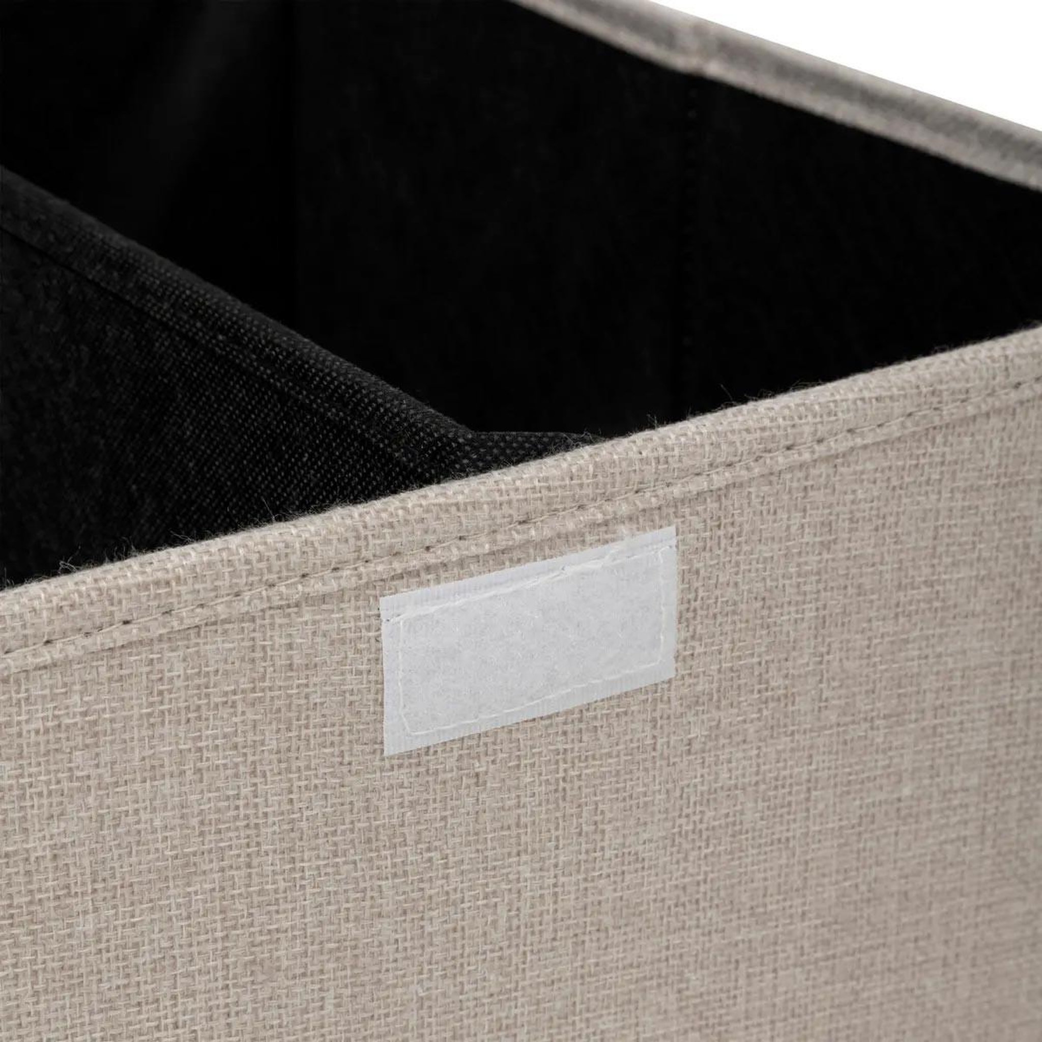 Voir la diapositive 4 : FIVE Panier à linge avec séparateur  colorama  74l beige lin