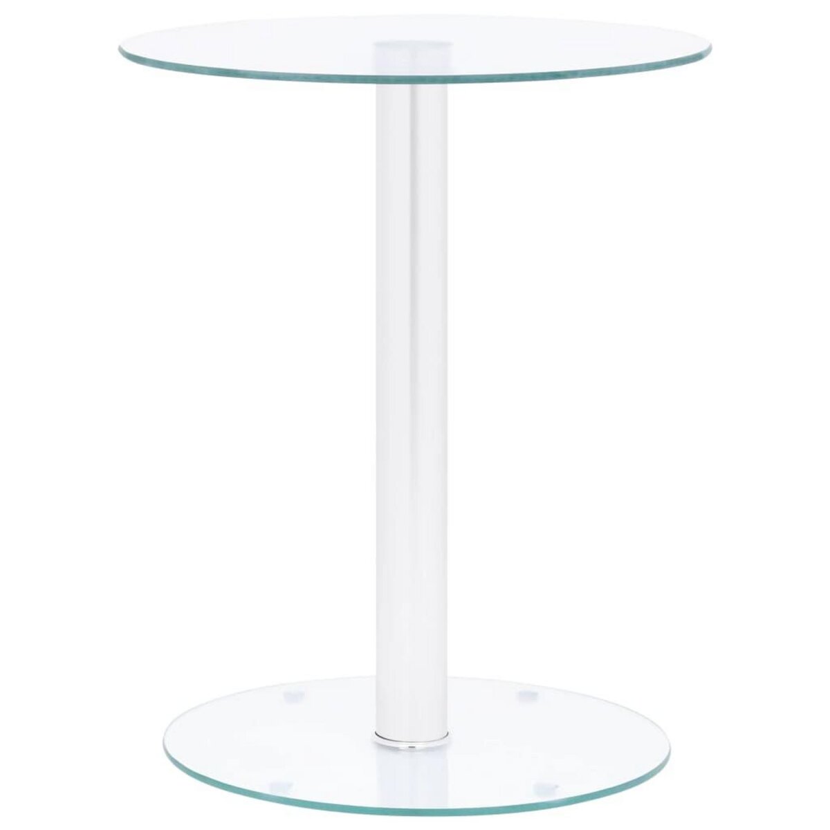 VIDAXL Table basse Transparent 40 cm Verre trempe