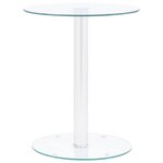 VIDAXL Table basse Transparent 40 cm Verre trempe