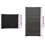 VIDAXL Filet brise-vue PEHD 1,5x10 m Noir 150 g/m^2
