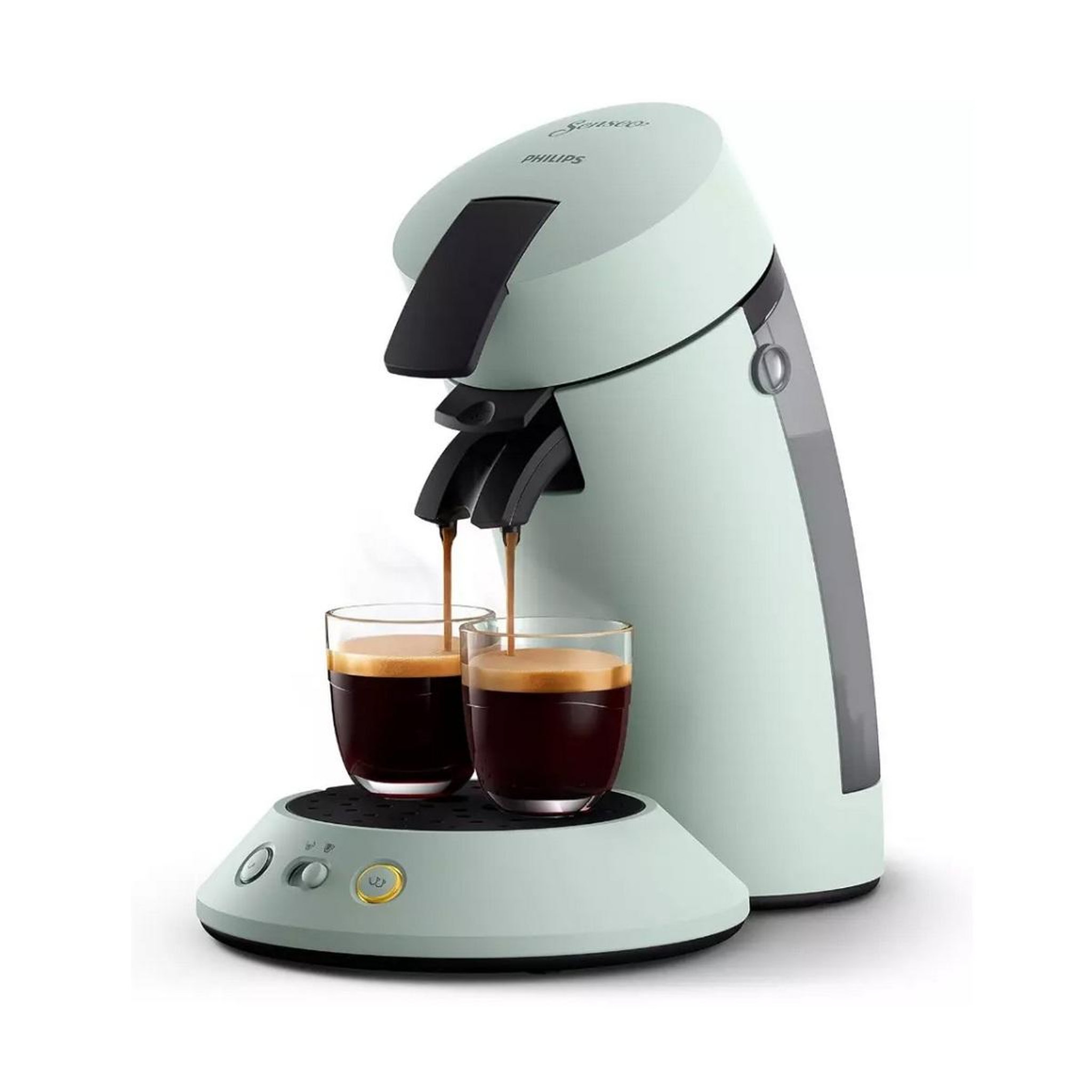 Voir la diapositive 2 : Philips Cafetière à dosettes 1bar 1450w vert menthe - csa210.23