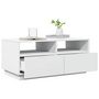 Voir la diapositive 6 : VIDAXL Table basse avec lumières LED blanc 90x49x40 cm