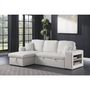 Voir la diapositive 2 : Habitat et Jardin Canapé d'angle bouclettes convertible/reversible  Axel  - 3 Places - Blanc