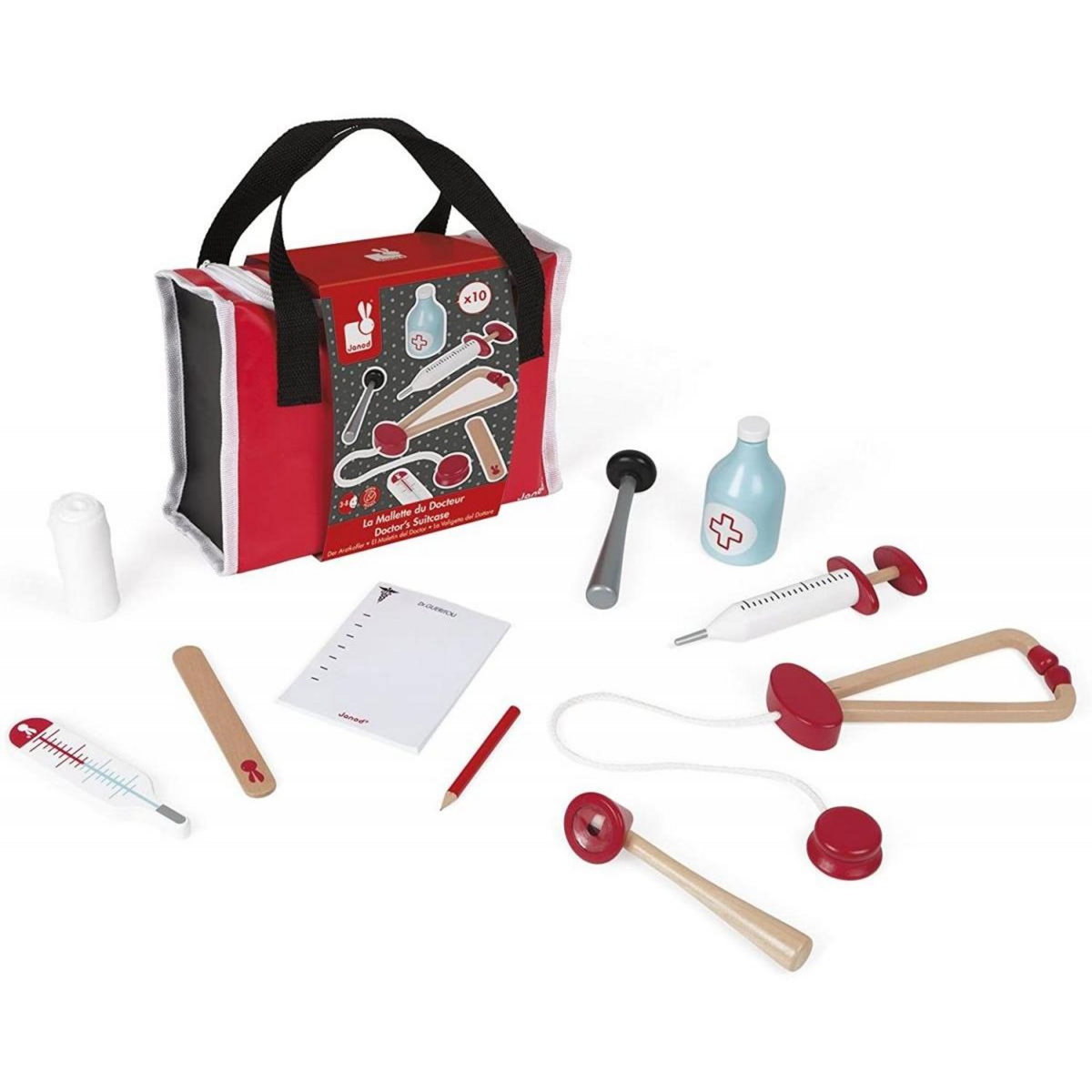 Juratoys - Janod Mallette du Docteur Janod Rouge