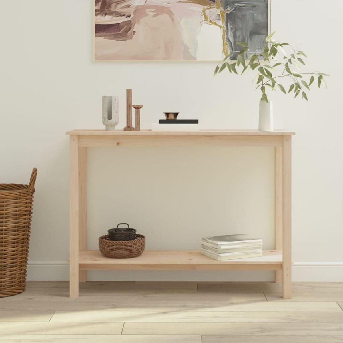 VIDAXL Table console 110x40x80 cm Bois massif de pin