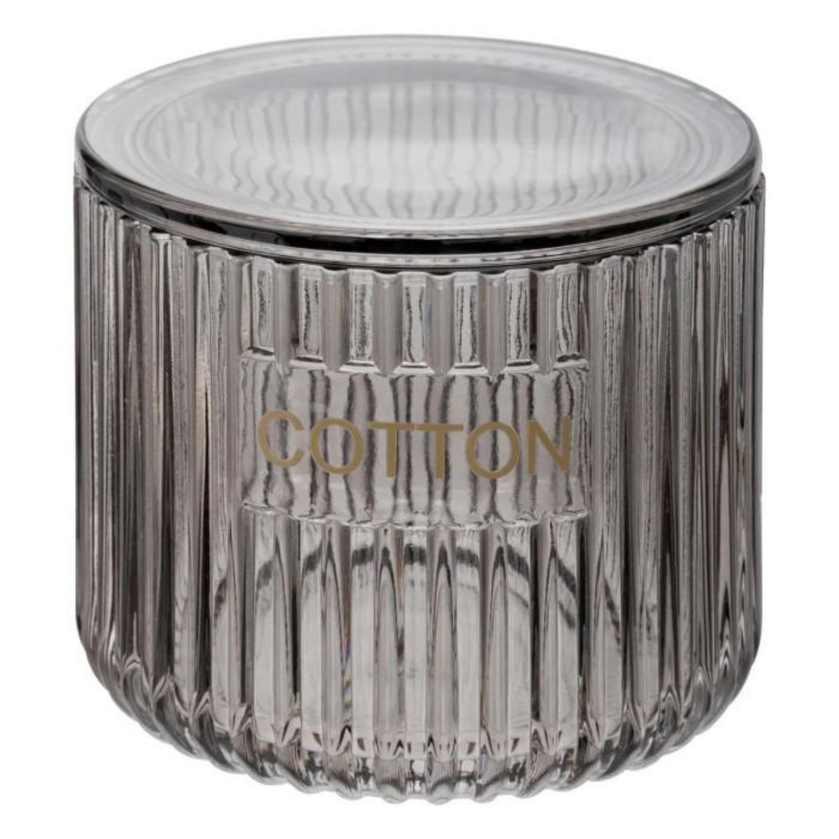 FIVE Pot à Coton en Verre  Glass  10cm Gris
