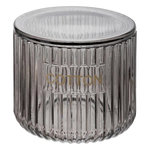 FIVE Pot à Coton en Verre  Glass  10cm Gris