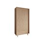 Voir la diapositive 3 : BEST MOBILIER Diego - armoire - effet bois - 92x180 cm