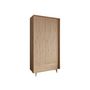 Voir la diapositive 3 : BEST MOBILIER Diego - armoire - effet bois - 92x180 cm
