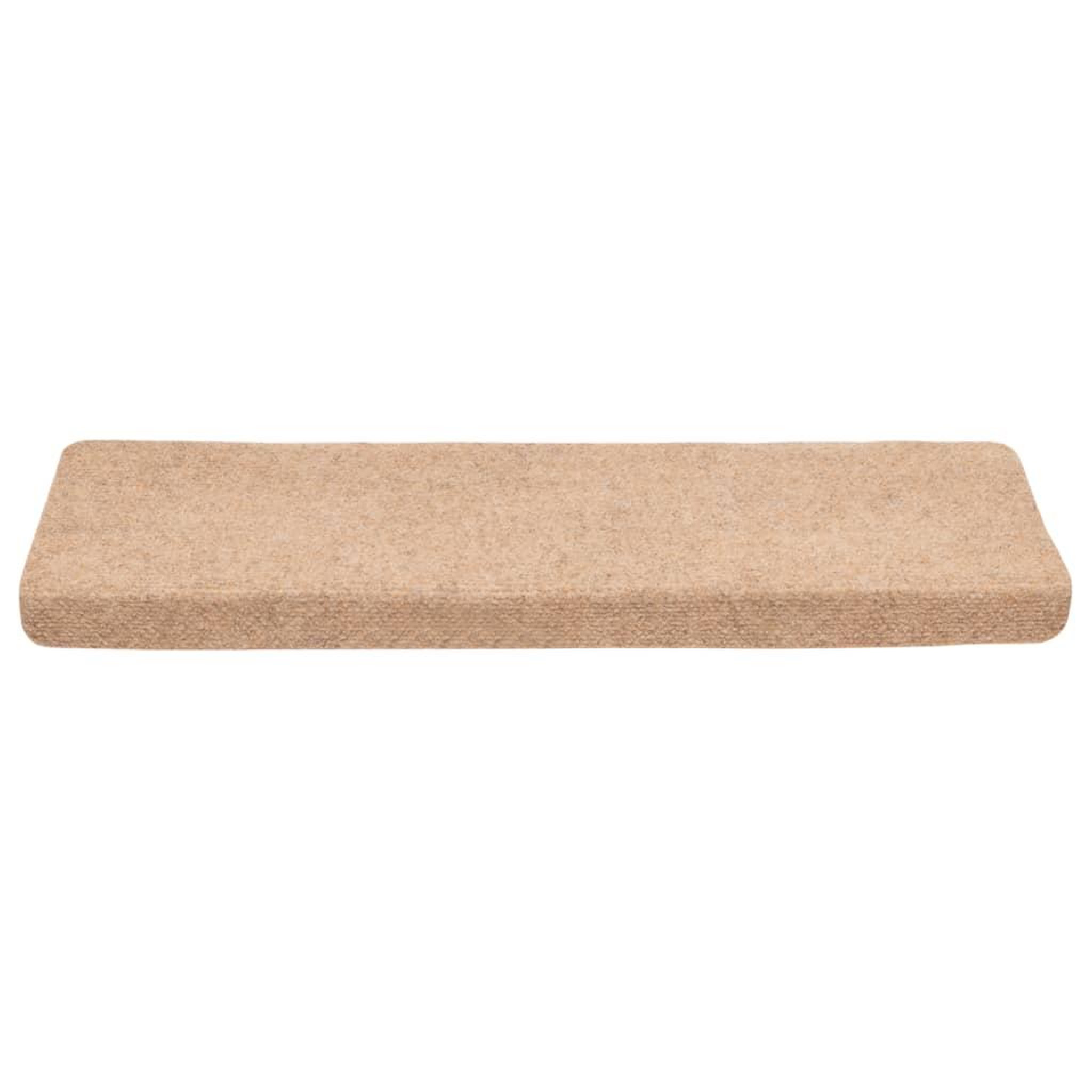 Voir la diapositive 4 : VIDAXL Tapis de marches d'escalier 5 pcs Marron 65x21x4 cm Aiguillete